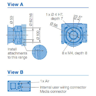 braccio del robot dei saldatori AR1440 Yaskawa dell'arco del carico utile 12kg di 1440mm