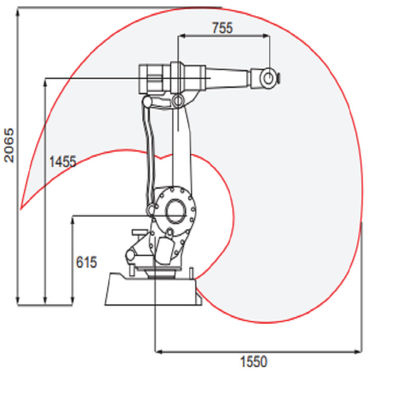Robot industriale di ABB IRB2400 con il braccio di asse robot 6 e payload12 massimo chilogrammo per la saldatura come robot per saldatura di MIG