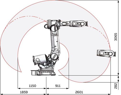 Braccio di saldatura robot di asse del carico utile 200kg 6 di ABB IRB 6700