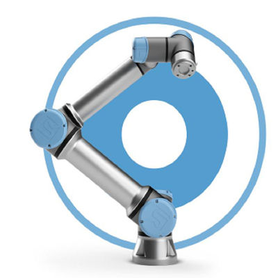 Robot di collaborazione UR10e con un cobot di 6 assi e la portata di maxmium 1300 millimetri e playload 10kg per il robot per saldatura di MIG