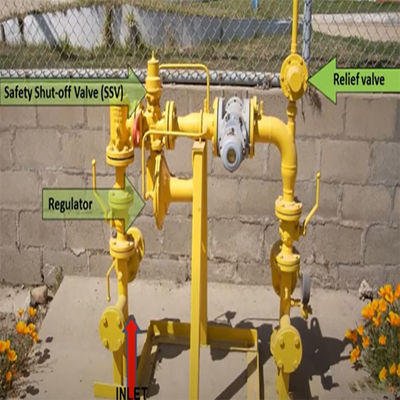 63EG. Soluzioni complete di scivolo del gas del regolatore di contro-pressione o della valvola a sfera per l'insieme di macchina utensile naturale dell'industria del gas
