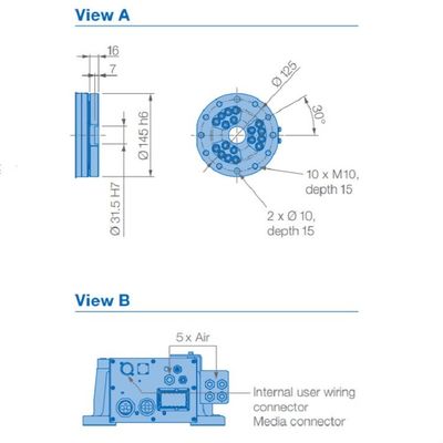 6 portata 2236mm del carico utile 110kg del braccio GP110 del robot di asse per passare materiale