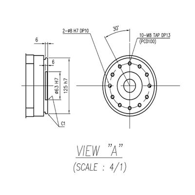 Portata 2239mm HH050 del carico utile 50kg di asse della fresatrice del braccio del robot 6 con Hi5a-S60 il regolatore Milling Robot
