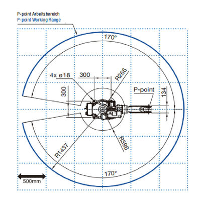 6 robot della saldatura ad arco di portata 1437mm MIG di asse FD-V8 Playload 8kg