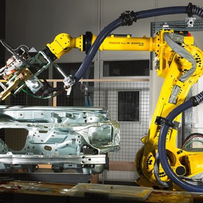 Robot di pittura di portata 2655mm del carico utile 165kg di R-2000iC/165F