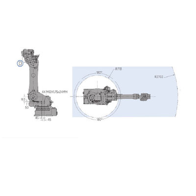 Trattamento del robot di MOTOMAN GP180 con il robot industriale del carico utile 180KG per la macchina fusa dado