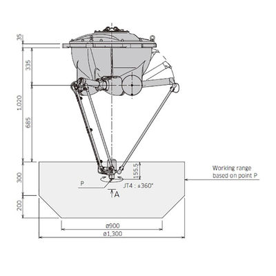 Scelta ad alta velocità del carico utile 3kg di asse di YF003N 4 e braccio robot del posto