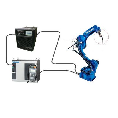Un robot industriale di 6 assi di AR2010 con i saldatori dell'ARCO di RD350S per l'altro apparecchio per saldare