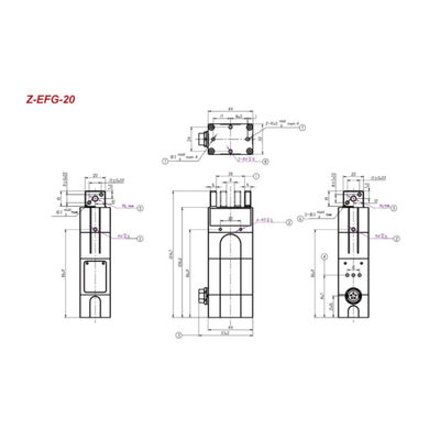 Pinza di presa elettrica per il braccio robot di pesatura automatico di asse di Hitbot Z-EFG-20 6