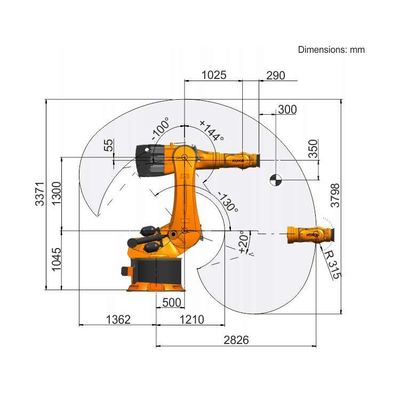 Kr 600 R2830 del robot della saldatura a laser per saldatura a laser come altro apparecchio per saldare