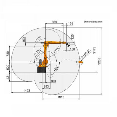 Robot industriale di Kuka del braccio robot industriale di 6 assi con il robot industriale stimato del carico utile 20Kg