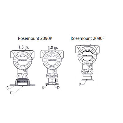 Moltiplicatore di pressione igienico di Rosem-Ount del moltiplicatore di pressione differenziale del moltiplicatore di pressione del Rosa-supporto 2090F