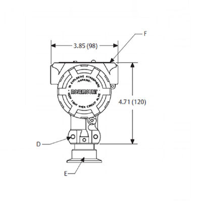Moltiplicatore di pressione igienico di Rosem-Ount del moltiplicatore di pressione differenziale del moltiplicatore di pressione del Rosa-supporto 2090F