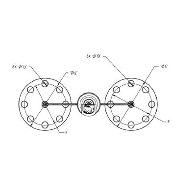 moltiplicatore di pressione differenziale qualificato sottomarino del Rosa-supporto 3251 con il moltiplicatore di pressione del rosa-supporto