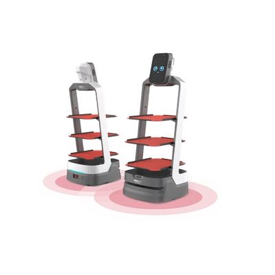 Robot artificiale di agenzia di spionaggio di With AI del cameriere del robot di consegna dell'alimento