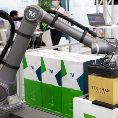 Automatizzazione del braccio del robot di saldatura OMRON TM12 6 assi Braccio robotico come robot collaborativo