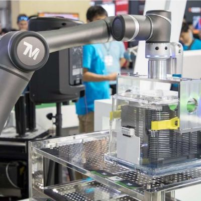 Asse robot di collaborazione del braccio OMRON TM12M Robot Arm 6 come robot di Cobot