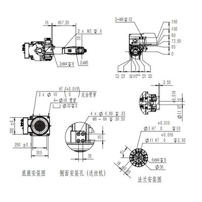 Robot per saldatura di MIG della saldatrice robot del robot per saldatura TKB1400-6KG-1412mm