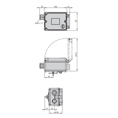 Posizionatore elettropneumatico di Samson 3725 del posizionatore della valvola come accessori per valvole con le valvole