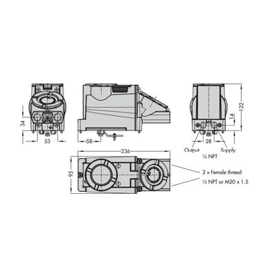 Samson Positioner 3731-3 con risposte del posizionatore elettropneumatico come lavoro del posizionatore della valvola con le valvole