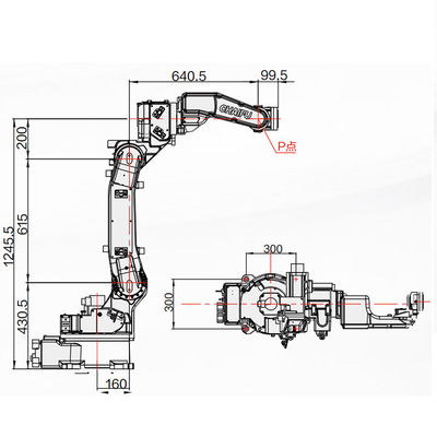 Robot per saldatura automatico SF6-C1400 con i cannelli per saldare come 6KG portata del carico utile 1440MM come saldatrice