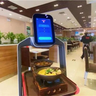 Robot Cina di servizio con navigazione automatica per il robot di AI di consegna dell'alimento