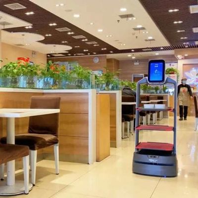 Robot Cina di servizio con navigazione automatica per il robot di AI di consegna dell'alimento