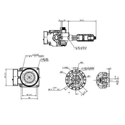 Trattamento dell'asse robot Cina TKB1600-12KG-1410mm del braccio 6 come robot universali