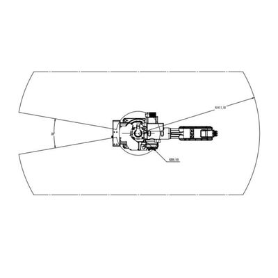 Trattamento dell'asse robot Cina TKB1600-12KG-1410mm del braccio 6 come robot universali