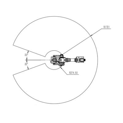 Un braccio robot industriale Cina TKB2670-20KG-1721mm di 6 assi come robot industriale