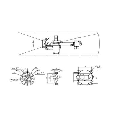 Asse Cina TKB800-6kg-876mm del robot industriale 6 per il carico del robot universale