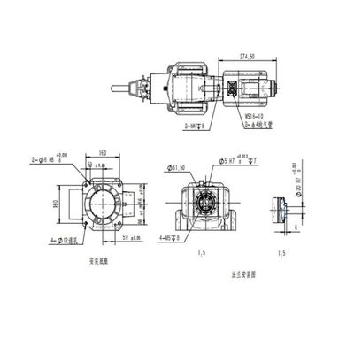 Asse robot del braccio 6 del robot TRB050-3kg-616mm di maneggio del materiale come robot universale