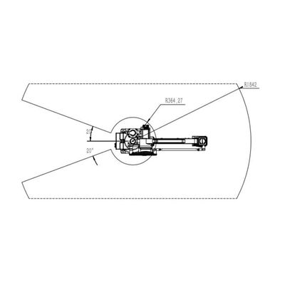 6 rilevazione robot di precisione del braccio TKB460-30kg-1840mm di asse come robot industriali