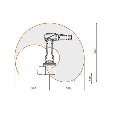 Piccolo robot industriale IRB 120 con 6 assi braccio robotico industriale per il robot di assemblaggio Cnc