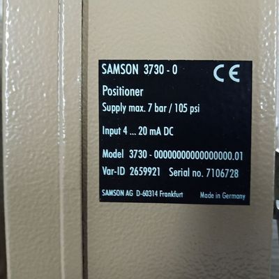 Samson Positioner 3730-0 come accessori per valvole utilizzati con le valvole di regolazione e 3M Valve