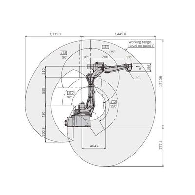Armo del robot di saldatura ad arco 6 asse BA006N per automazione di saldatura ad arco CNC come robot di saldatura