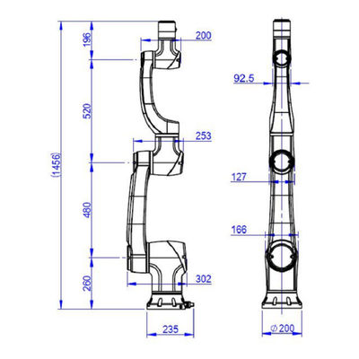 Robot di collaborazione Elfin10 con il carico utile 10KG di Cobot come la macchina del posto e della scelta e macchina di CNC