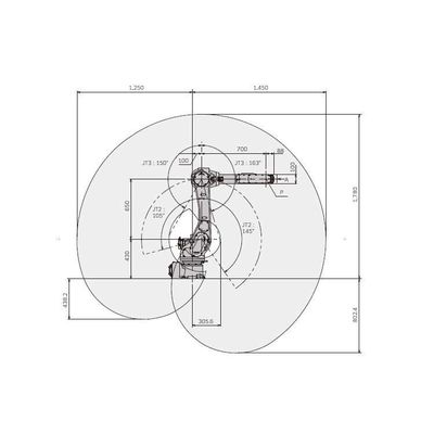 Kawasaki RS010N 6 Asse braccio robotico con posizionatore di saldatura CNGBS per robot di saldatura