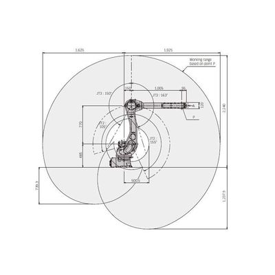 6 assi braccio robotico industriale RS010L con presa CNGBS per la manipolazione dell'automazione come robot industriale