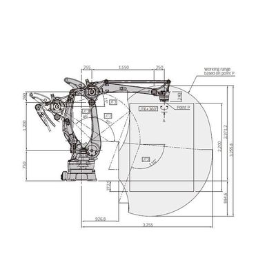 Asse robot industriale CP500L del braccio 4 di Cobot per il trasporto con palette come robot industriale