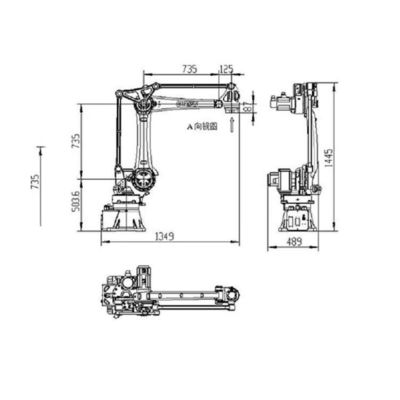Carico utile robot industriale del braccio SF25-K1760 25kg di Cobot per il trattamento del robot