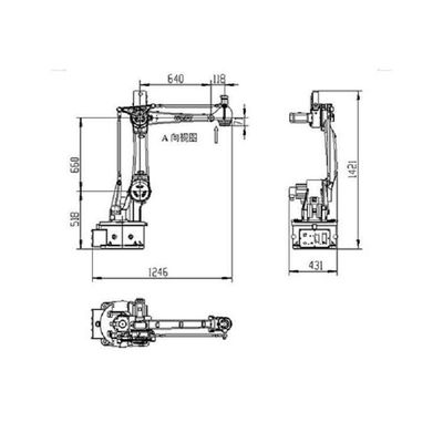 Trattamento dell'asse robot industriale del braccio 4 del robot SF15-K1538 come robot industriali