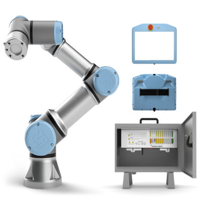 Braccio Cobot del robot di asse dell'universale 6 del robot industriale UR5e con la levigatrice della pinza di presa