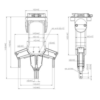 Robot collaborativo combinato con la pinza del braccio robotico RG2 per la manipolazione del Cnc come pinza del robot