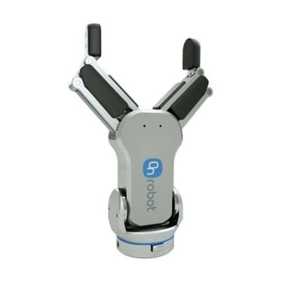 Braccio robot di collaborazione con il dito flessibile RG6 della pinza di presa 2 come pinza di presa del robot