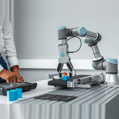 Braccio Cobot UR10e del robot per saldatura con il braccio robot universale dei cannelli per saldare per la saldatrice di 6 assi