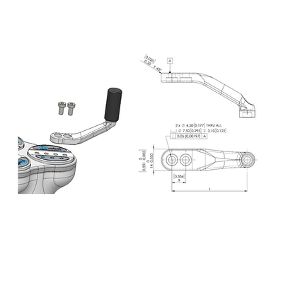 La grande pinza di presa del dito del colpo 3 con il lavoro del carico utile 15KG con Cobot ed il CNC armano un robot di 6 assi per la scelta ed il posto