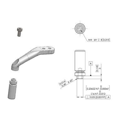 La grande pinza di presa del dito del colpo 3 con il lavoro del carico utile 15KG con Cobot ed il CNC armano un robot di 6 assi per la scelta ed il posto