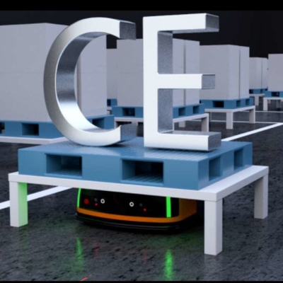 Robot mobile AGV Q2L-300A con robot cobot CNGBS per la movimentazione automatica dei materiali come AGV