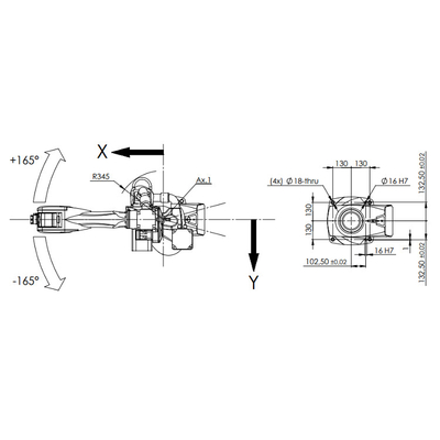 Alto manipolatore Racer-7-1.4 di portata con la portata di 1436MM come robot industriale di 6 assi per la saldatrice di ZARC